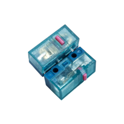 Huano Transparent Blue Shell Pink Dot Mouse Switch (2 Adet)